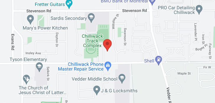map of 6450 SILVERTHORNE ROAD